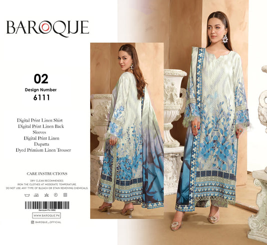 BAROQUE 3PC LINEN  D # 2