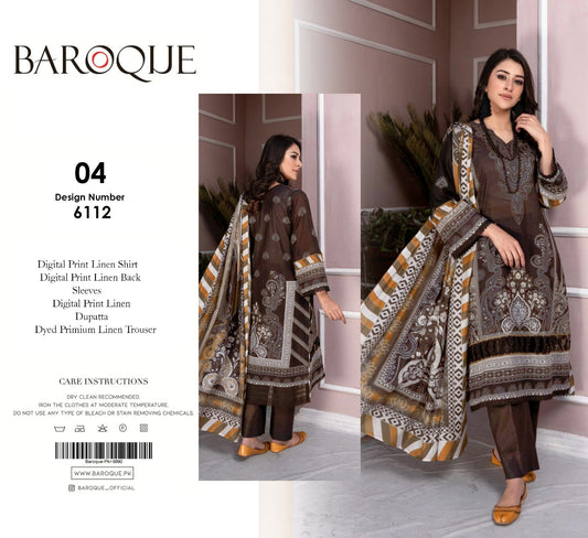 BAROQUE 3PC LINEN  D # 4