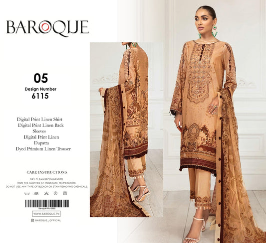 BAROQUE 3PC LINEN  D # 5