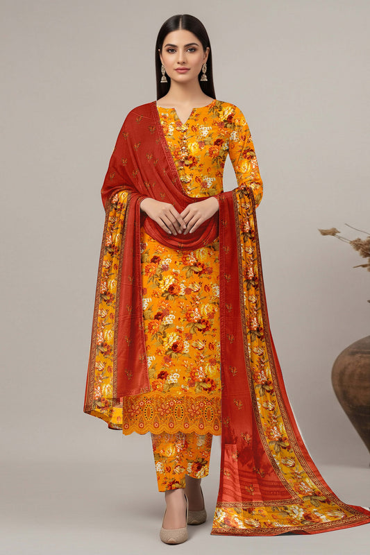 AJ EMB 3PC LINEN D-3643 A