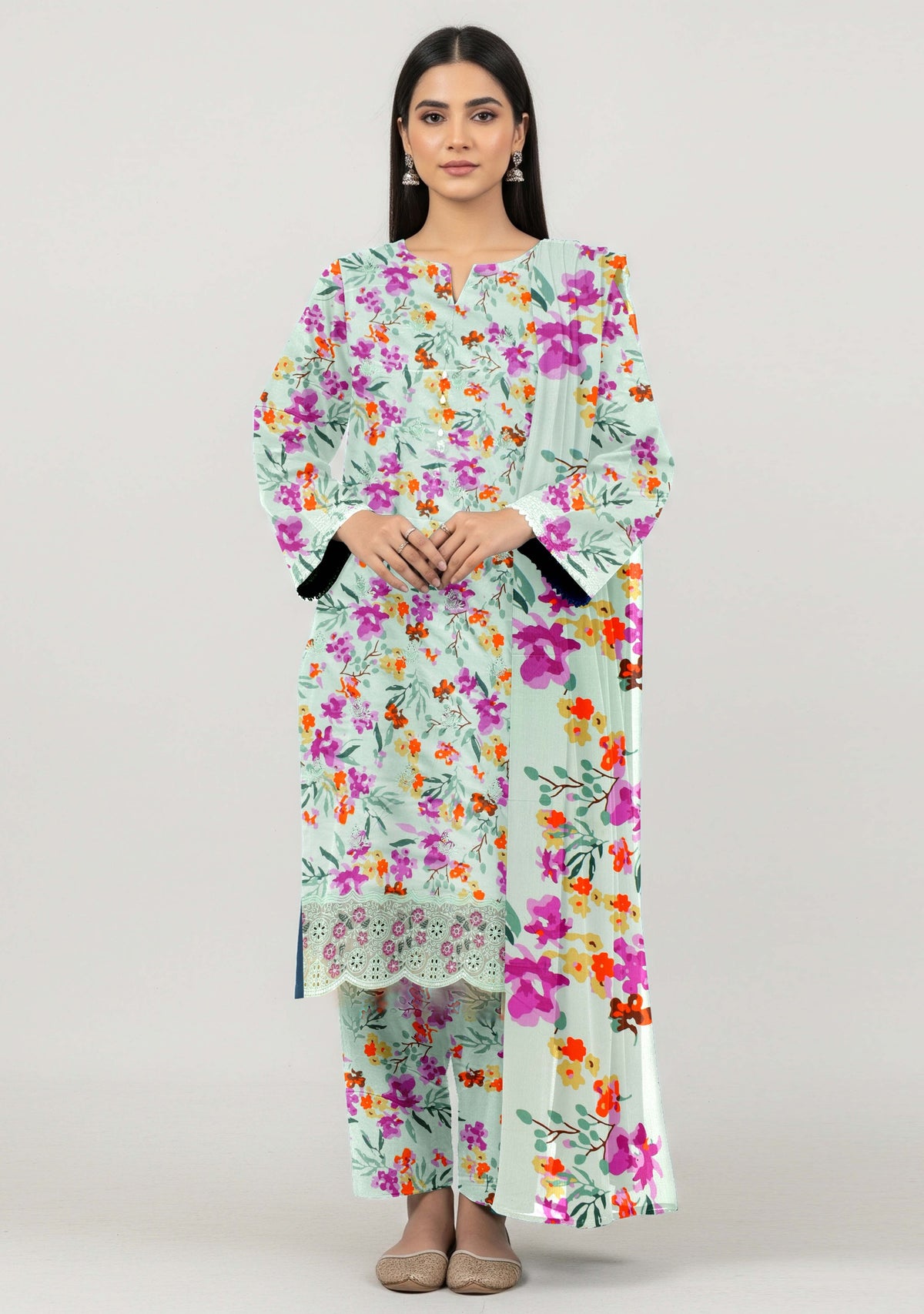 AJ EMB 3PC LINEN D-3644 B