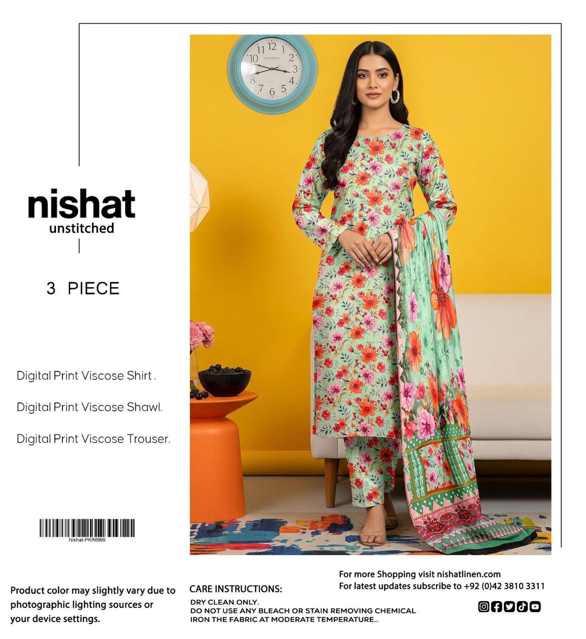NISHAT 3PC VISCOSE