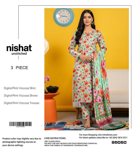 NISHAT 3PC VISCOSE