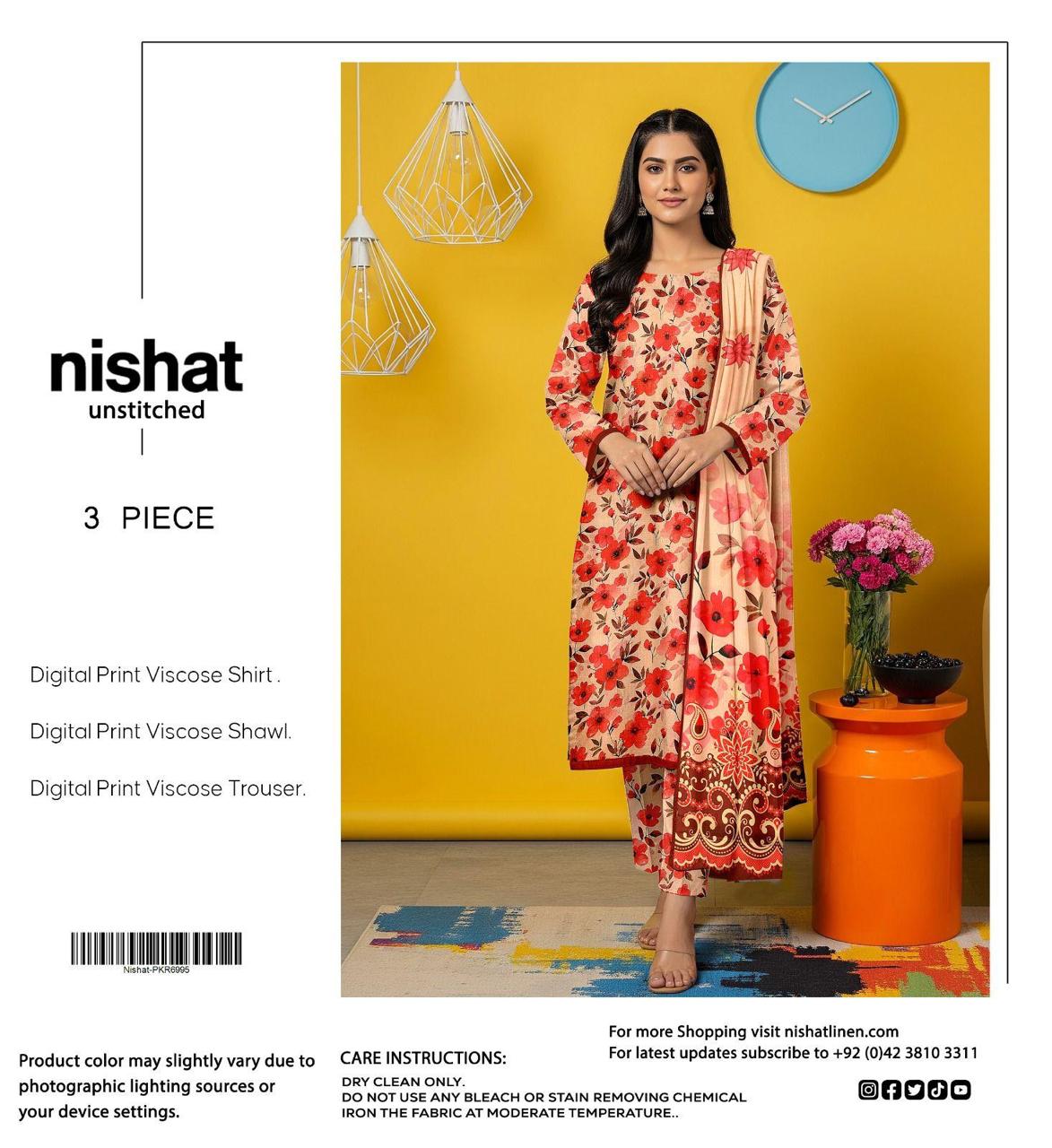 NISHAT 3PC VISCOSE