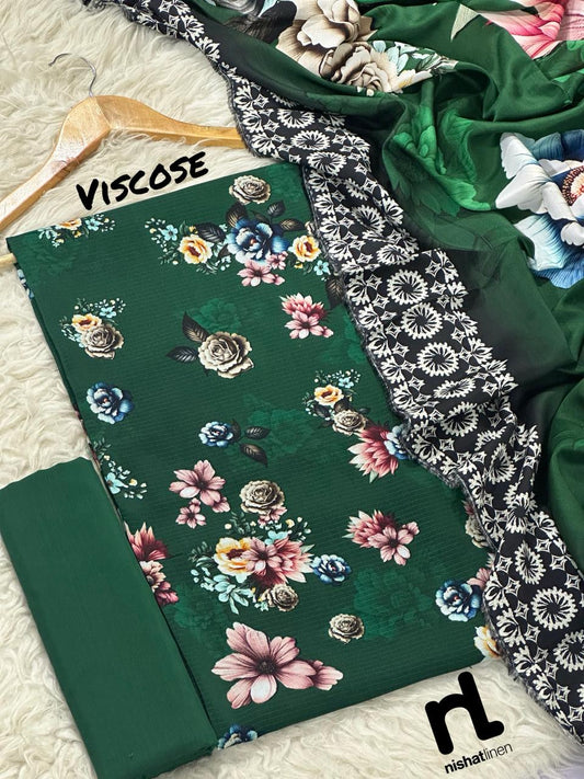 NISHAT 3PC VISCOS BANA DORA