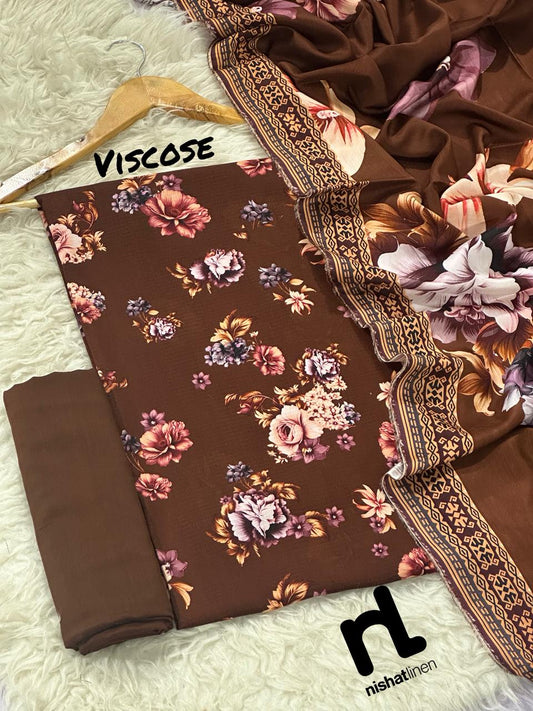 NISHAT 3PC VISCOS BANA DORA