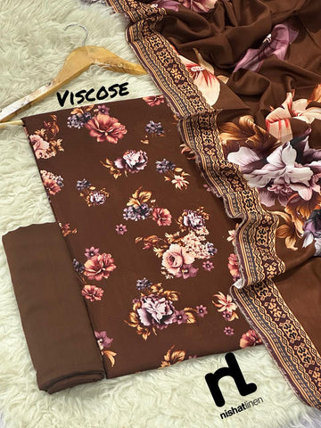 NISHAT 3PC VISCOS BANA DORA