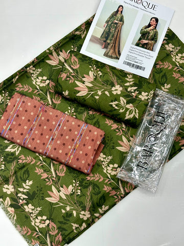 BAROOQUE KHADDAR  FANCY SHAWL 3PC