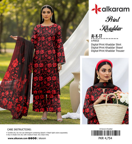 AL KARAM KHADDAR 3PC D-17