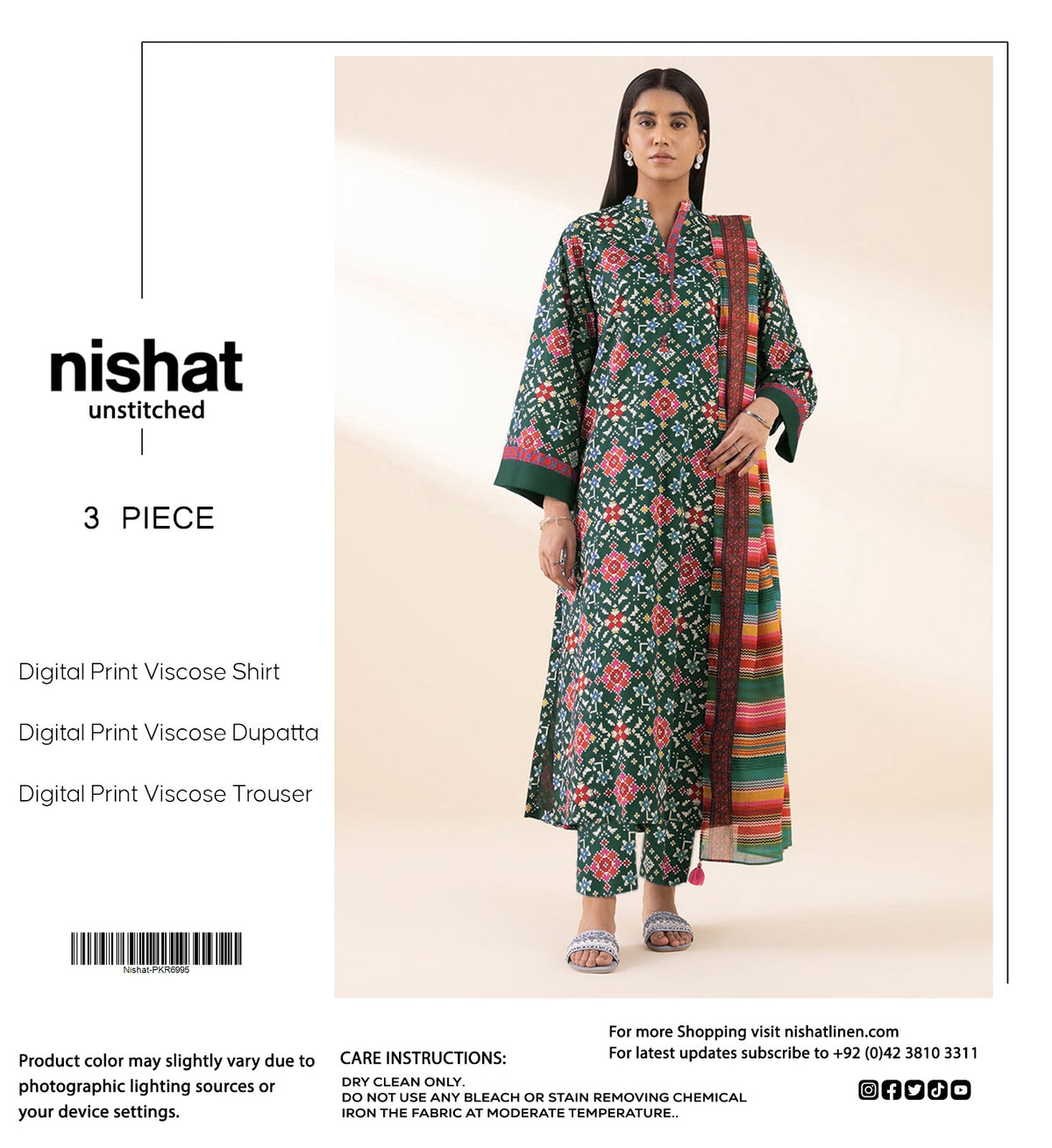 NISHAT 3PC VISCOSE