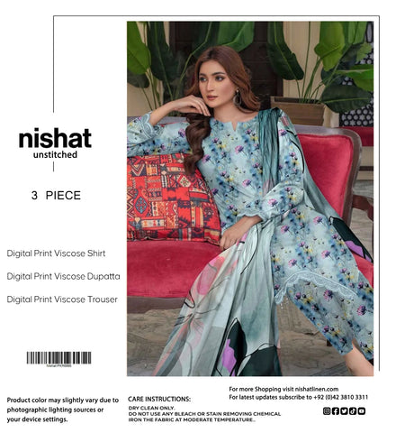 NISHAT 3PC VISCOSE