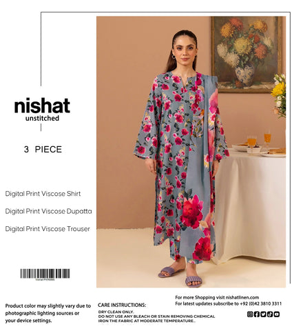 NISHAT 3PC VISCOSE
