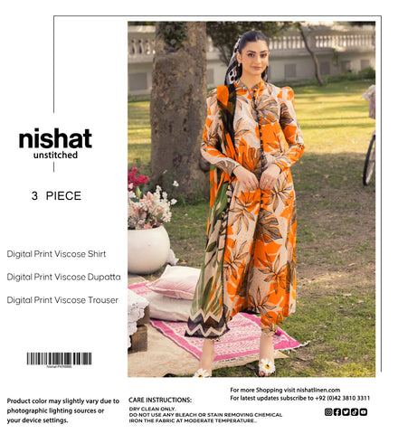 NISHAT 3PC VISCOSE