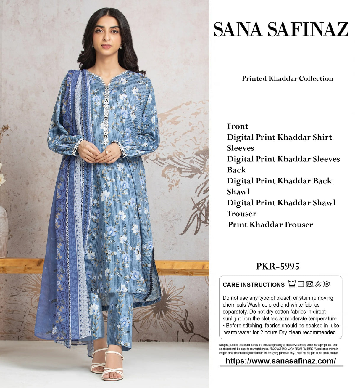 SANA SAFINAZ KHADDAR 3PC