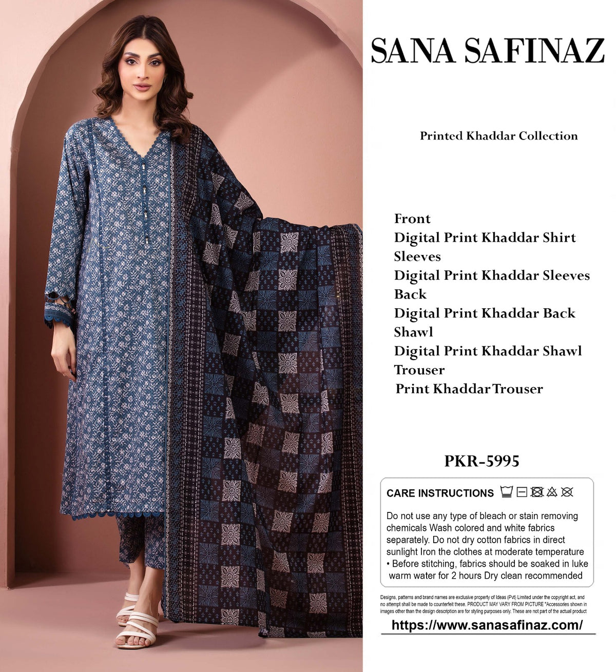 SANA SAFINAZ KHADDAR 3PC
