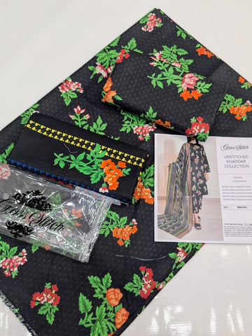 CROSS STICH KHADDAR  3PC