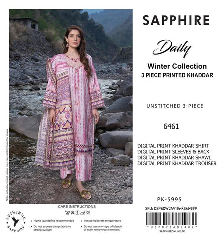 SAPHIRE KHADDAR  3PC