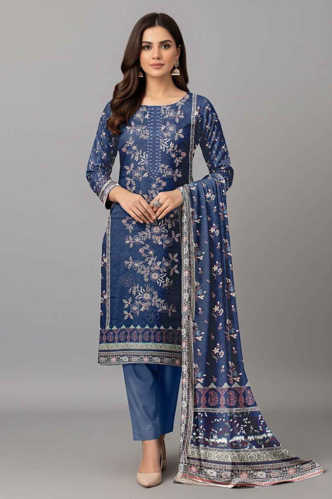 AJ EMB 3PC LINEN D-3624