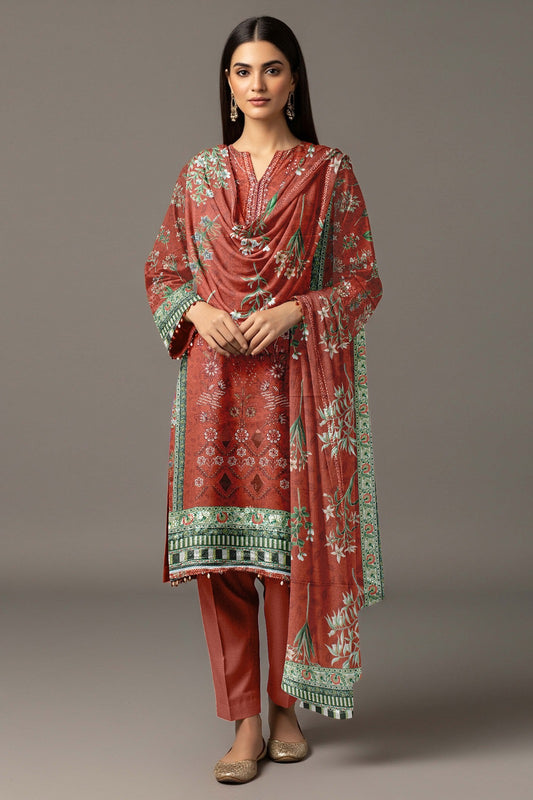 AJ EMB 3PC LINEN D-3612