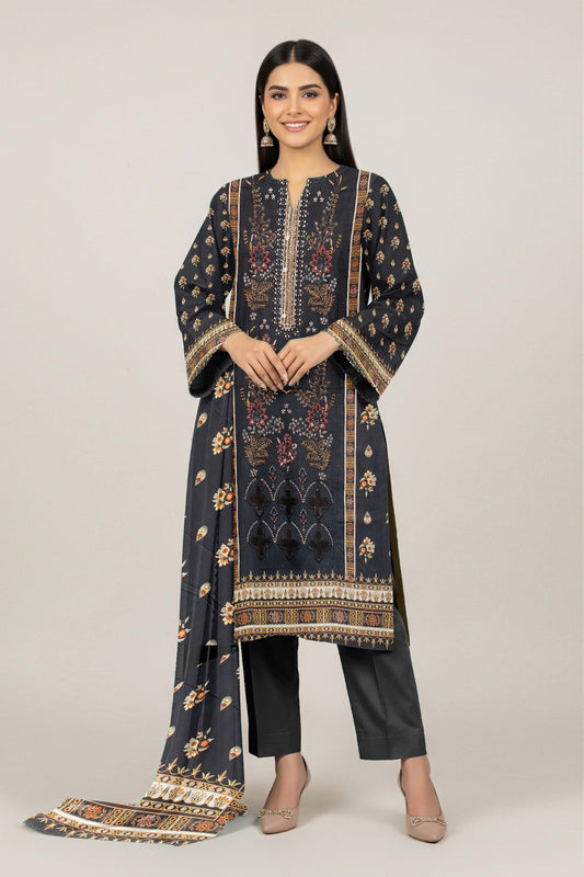 AJ EMB 3PC LINEN D-3614