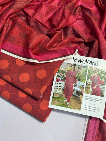 tawakal 3 pc lawn bana dora