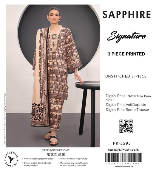 SAPHIRE 3 PC LAWN BANA DORA