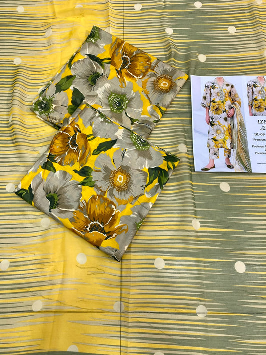 iznic 3 pc bamber chiffon dupatta