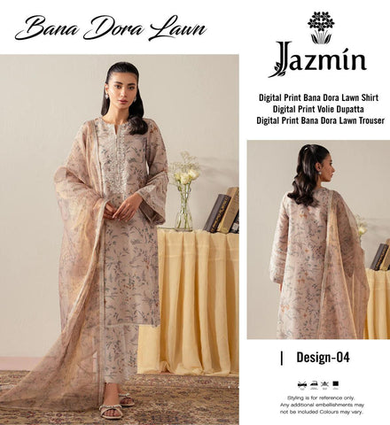 Jazmin 3-pc lawn banadora