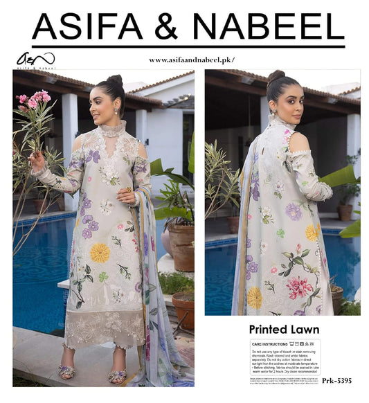 Asifa & Nabeel 3pc Lawn Voile Dupatta