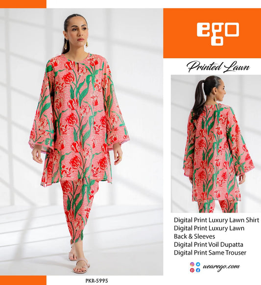 Ego 3pc Lawn Voile Dupatta