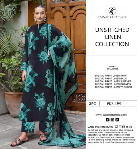 ZAINAB CHOTTANI 3PC LINEN