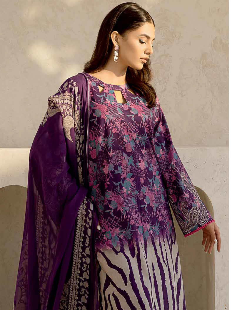 CHARIZMA 3PC LAWN CHIFOON DUPATTA