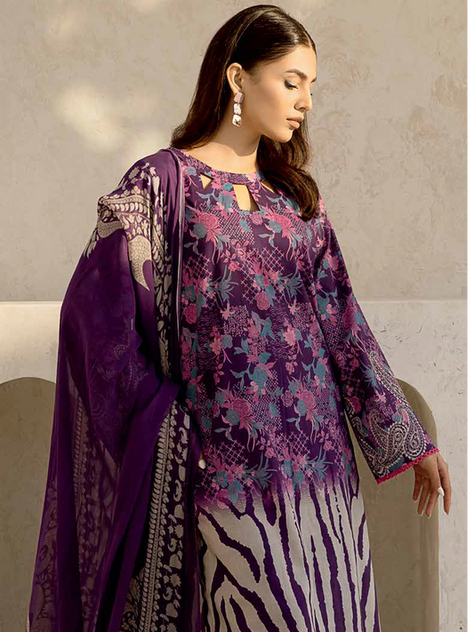 CHARIZMA 3PC LAWN CHIFOON DUPATTA