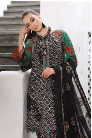 CHARIZMA 3PC LAWN CHIFOON DUPATTA