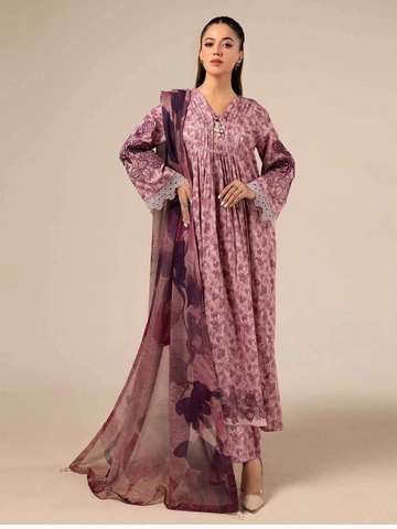 Nishat 3pc Lawn Voile Dupatta